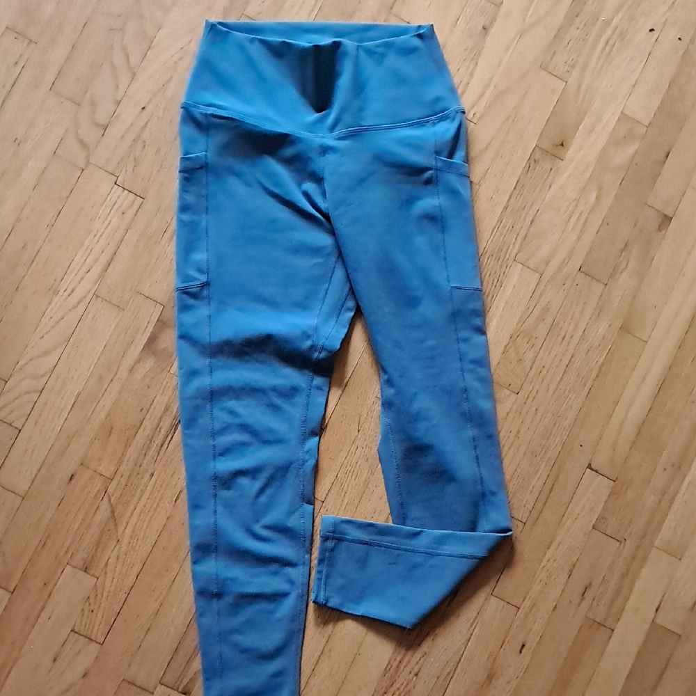 Women's M Blue Leggings 7/8 Length